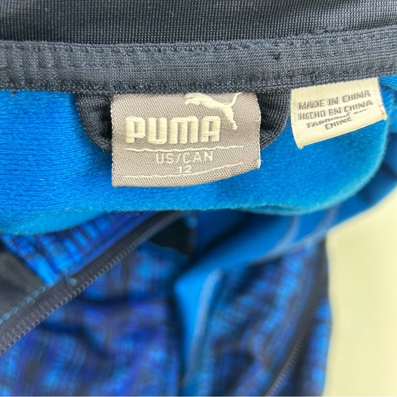 Puma blue full zip up jacket for boys - Picture 4 of 11